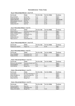 Kurumlararası Yatay Ge&ccedil;iş