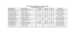 2013 YAZ OKULU SONRASI MEZUNİYET SINAVI &Ouml;ĞRENCİ