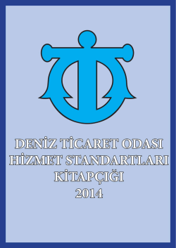Oda Hizmet Standartları - deniz ticaret odası izmir şubesi