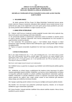 dsi b&ouml;lge tesisleri g&uuml;neş enerjisi panelleri alımı