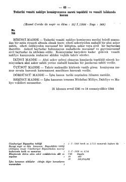 Tedariki vesaiti nakliye komisyonunun sureti