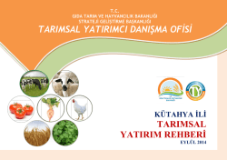 kutahya - TC Gıda Tarım ve Hayvancılık Bakanlığı