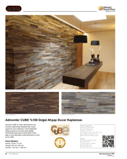 Admonter CUBE %100 Doğal Ahşap Duvar Kaplaması