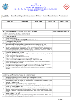 bölge müdürlüğü / liman başkanlığı deni