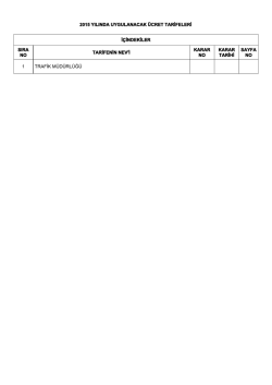 trafik m&uuml;d&uuml;rl&uuml;ğ&uuml;