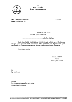 Duyuru İ&ccedil;in Tıklayınız.