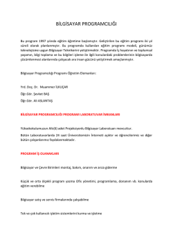 Bilgisayar Programcılığı