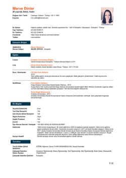 Merve Dinler - OzelHocaDersi