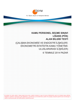 2014-KPSS Lisans