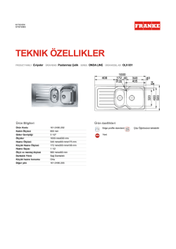 101.0180.202 Teknik &Ouml;zellikler