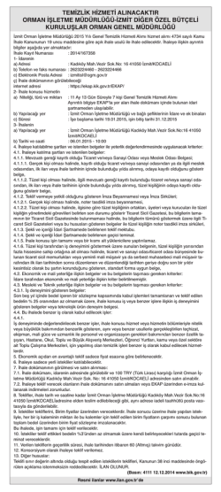 Orman İşletme M&uuml;d&uuml;rl&uuml;ğ&uuml; - &Ouml;zg&uuml;r Kocaeli Gazetesi