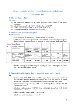 ilan metni i&ccedil;in tıklayınız.