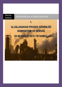 1. uluslararası proses g&uuml;venliği sempozyum ve sergisi 05
