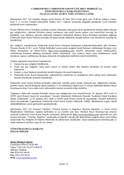 carrefoursa carrefour sabancı ticaret merkezi a.ş. yönetim kurulu