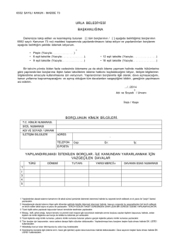 6552 sayılı kanunun 73. maddesi kapsamında