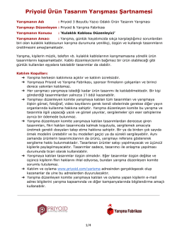 Priyoid &Uuml;r&uuml;n Tasarım Yarışması Şartnamesi