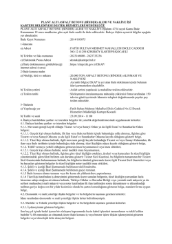 İhale ilanı - Kartepe Belediyesi