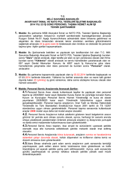 Teknik Şartname - ANT Başkanlığı