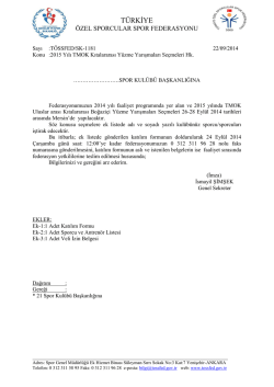 Türkiye Özel Sporcular Spor Federasyonu