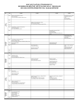 kocaeli sağlık y&uuml;ksekokulu 2004-2005-eğitim