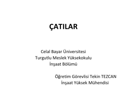 &Ccedil;atılar - Celal Bayar &Uuml;niversitesi