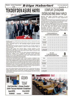 Bölge Haberleri - bizim ivrindi gazetesi haber sitesi