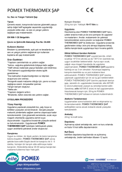 POMEX THERMOMEX ŞAP