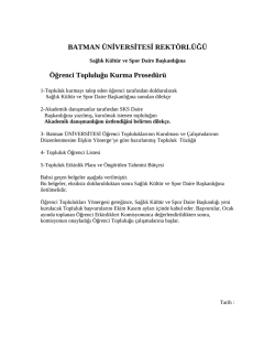 &Ouml;ğrenci Topluluğu Kurma Prosed&uuml;r&uuml; 148,83 KB PDF