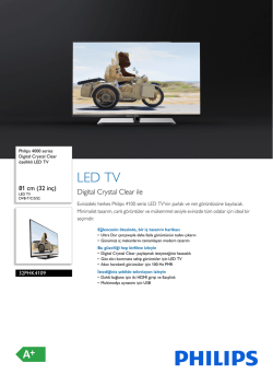 32PHK4109/12 Philips Digital Crystal Clear &ouml;zellikli LED TV