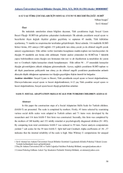 PDF - Ankara &Uuml;niversitesi Dergiler Veritabanı