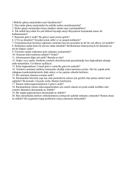 1.Bitkiler g&uuml;neş enerjisinden nasıl faydalanırlar