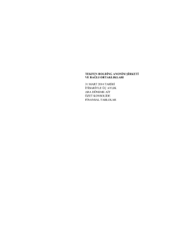 2014/3 - Tekfen Holding