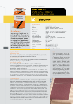 &Uuml;r&uuml;n Tanımı STROCHEM 185 EPOKSİ ESASLI 3