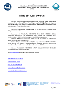 MİTTO-BİR BULUŞ G&Ouml;NDER!