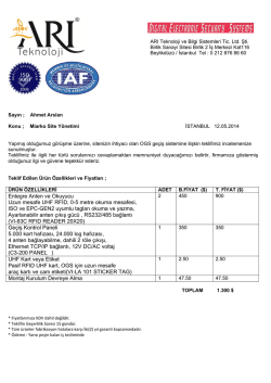 Entegre Anten ve Okuyucu Uzun mesafe UHF RFID
