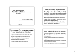 H3B-&Ouml;ğretimin Değerlendirilmesi