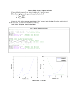 Elektronik Lab. Deney 2 Raporu Hakkında 1. Rapor daha