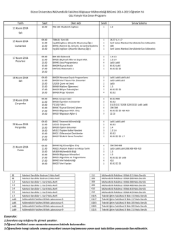 D&uuml;zce &Uuml;niversitesi M&uuml;hendislik Fak&uuml;ltesi Bilgisayar M&uuml;hendisliği
