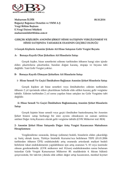 Pdf olarak indirmek i&ccedil;in tıklayın - Boğazi&ccedil;i Bağımsız Denetim ve