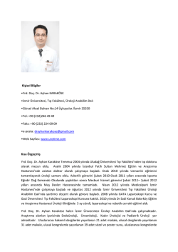 CV - İzmir &Uuml;niversitesi