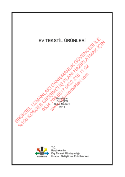 4-Ev tekstili imalatları KOSGEB Desteği alan iş planı &ouml;rneği &uuml;cretsiz