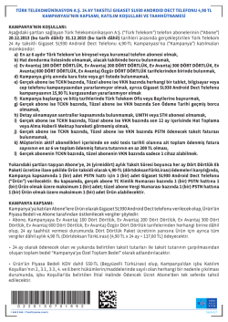 türk telekomünikasyon a.ş. 24 ay taksitli gıgaset sl930 androıd dect