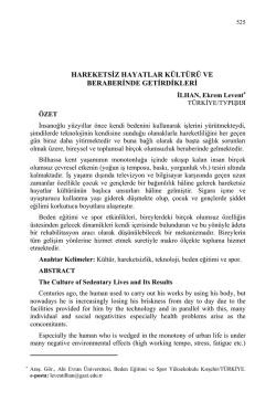 İLHAN, Ekrem Levent-HAREKETSİZ HAYATLAR