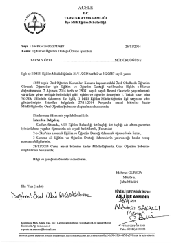 ACELE - tarsus il&ccedil;e mill&icirc; eğitim m&uuml;d&uuml;rl&uuml;ğ&uuml;