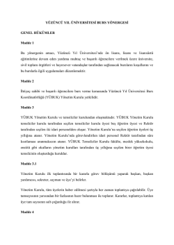 Senato 2013-41-8 YY&Uuml; Burs Y&ouml;nergesi