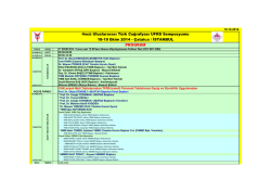 AYRINTILI IVncü SEMPOZYUM PROGRAMINI görmek için tıklayınız