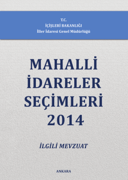 2014 Mahalli İdareler Se&ccedil;im Kitabı