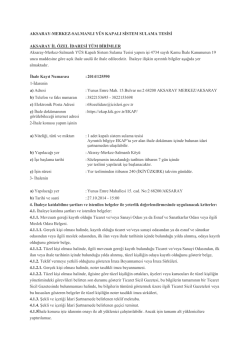 Aksaray-Merkez-Salmanlı Y&Uuml;S Kapalı Sistem Sulama Tesisi