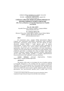 Okumak İ&ccedil;in Tıklayınız - Marmara Coğrafya Dergisi