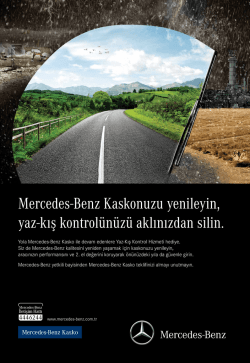 Mercedes-Benz Kaskonuzu yenileyin, yaz
